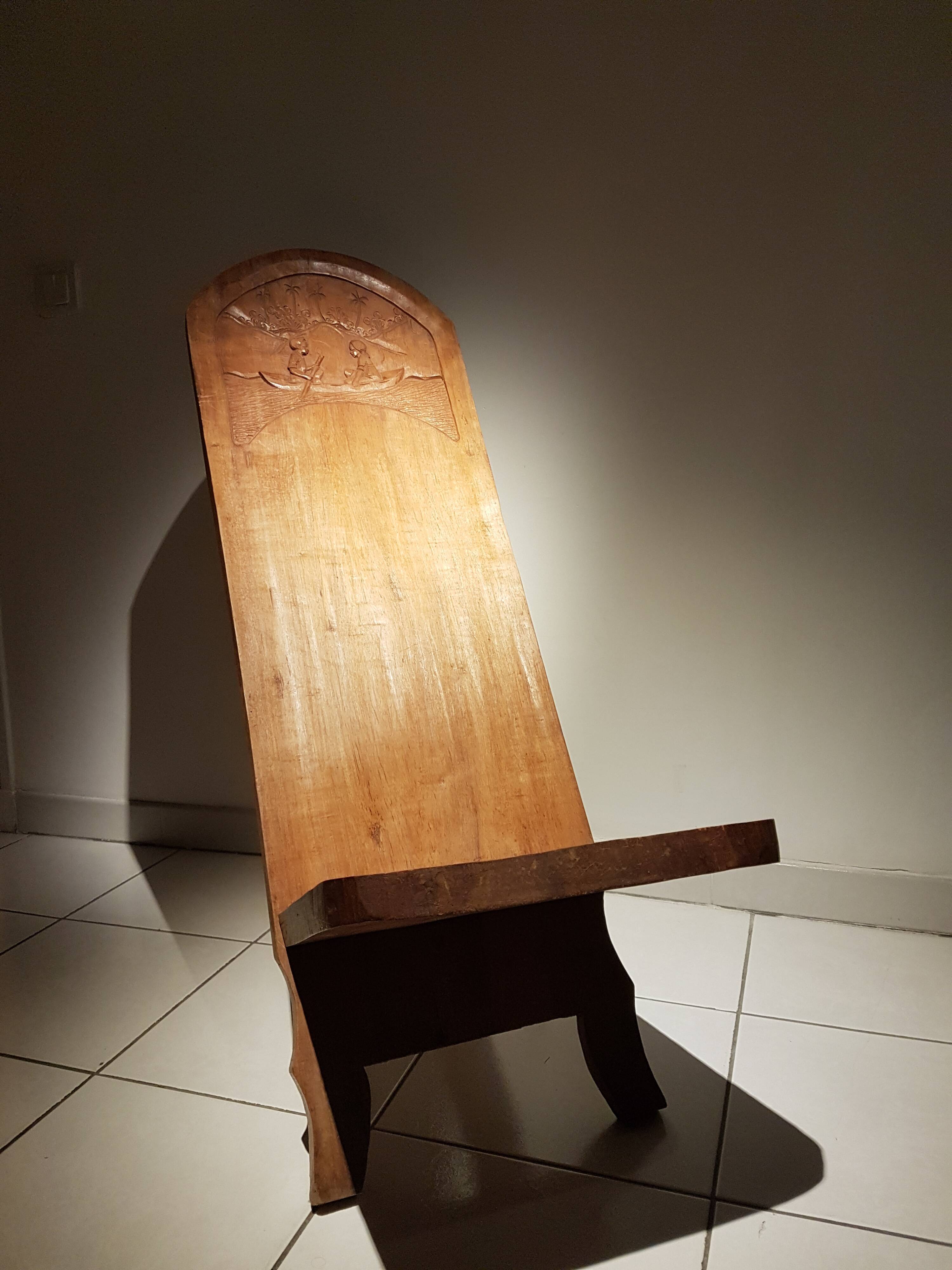 Solid wood palaver chair