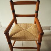 Ancien fauteuil paillé pour enfant