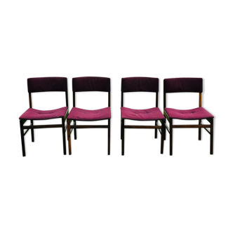 Purple rosewood chairs from Roche Bobois 1970