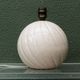 Twisted ball lamp in cracked ceramic, 1980s