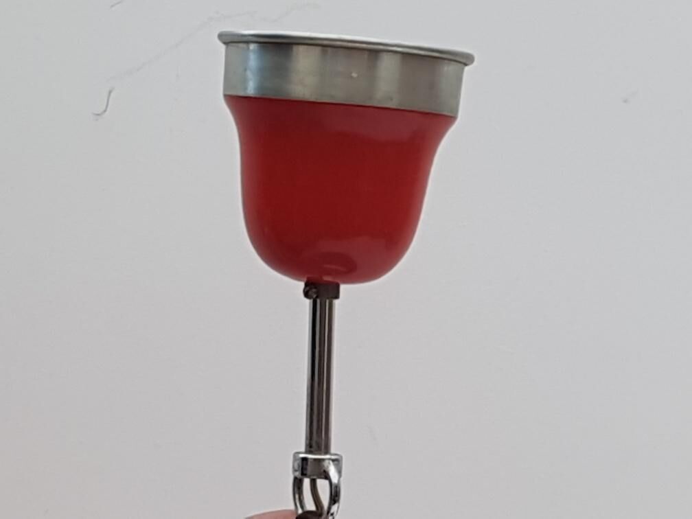 Metal and glass chandelier style boat