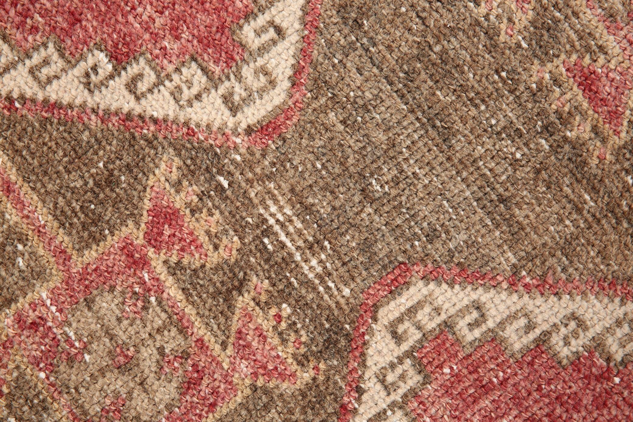 3x13 Vintage Red & Brown Classic Persian Runner Rug, 92x408Cm