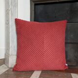 Chevron corduroy cushion