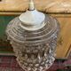 Vintage molded glass pendant lamp