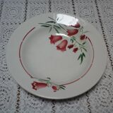 Lot of 12 old plates dominant red