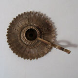 Brass cellar rat sunflower shape candlestick