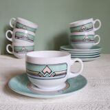 Set of 6 ESSO pastel cups