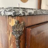 Secretary with grey marble top
