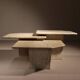 Nesting Table Set in Travertine | Italy 1970s