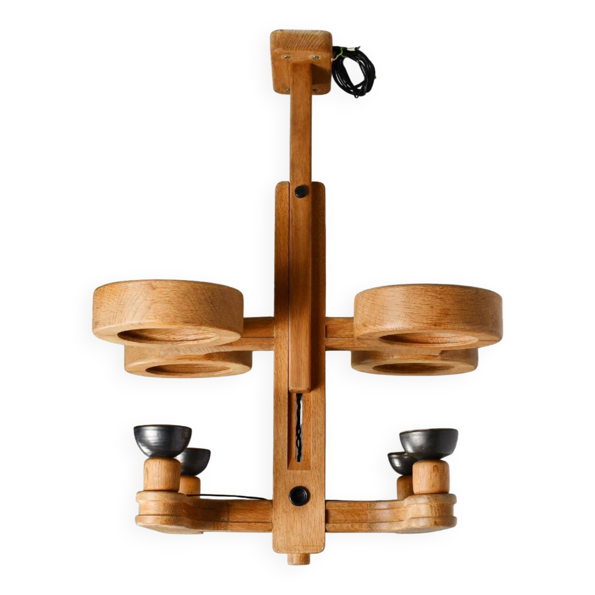 large ceiling light by Guillerme et Chambron for Votre Maison.