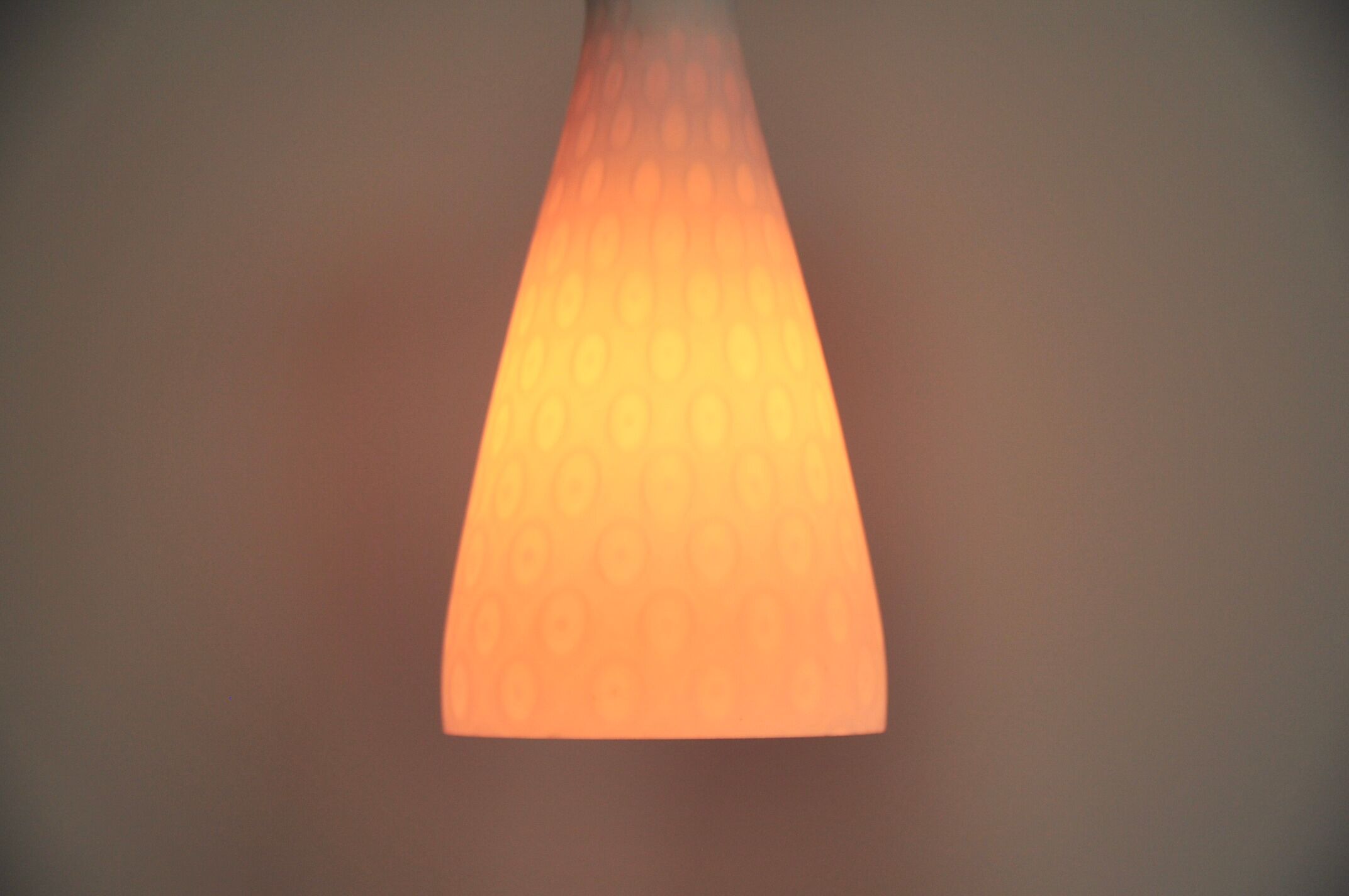 Milk glass pendant lamp Peill Putzler 'Ibiza'