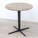 Refurbished round table TACCHINI Split Ø70 brown marble second choice