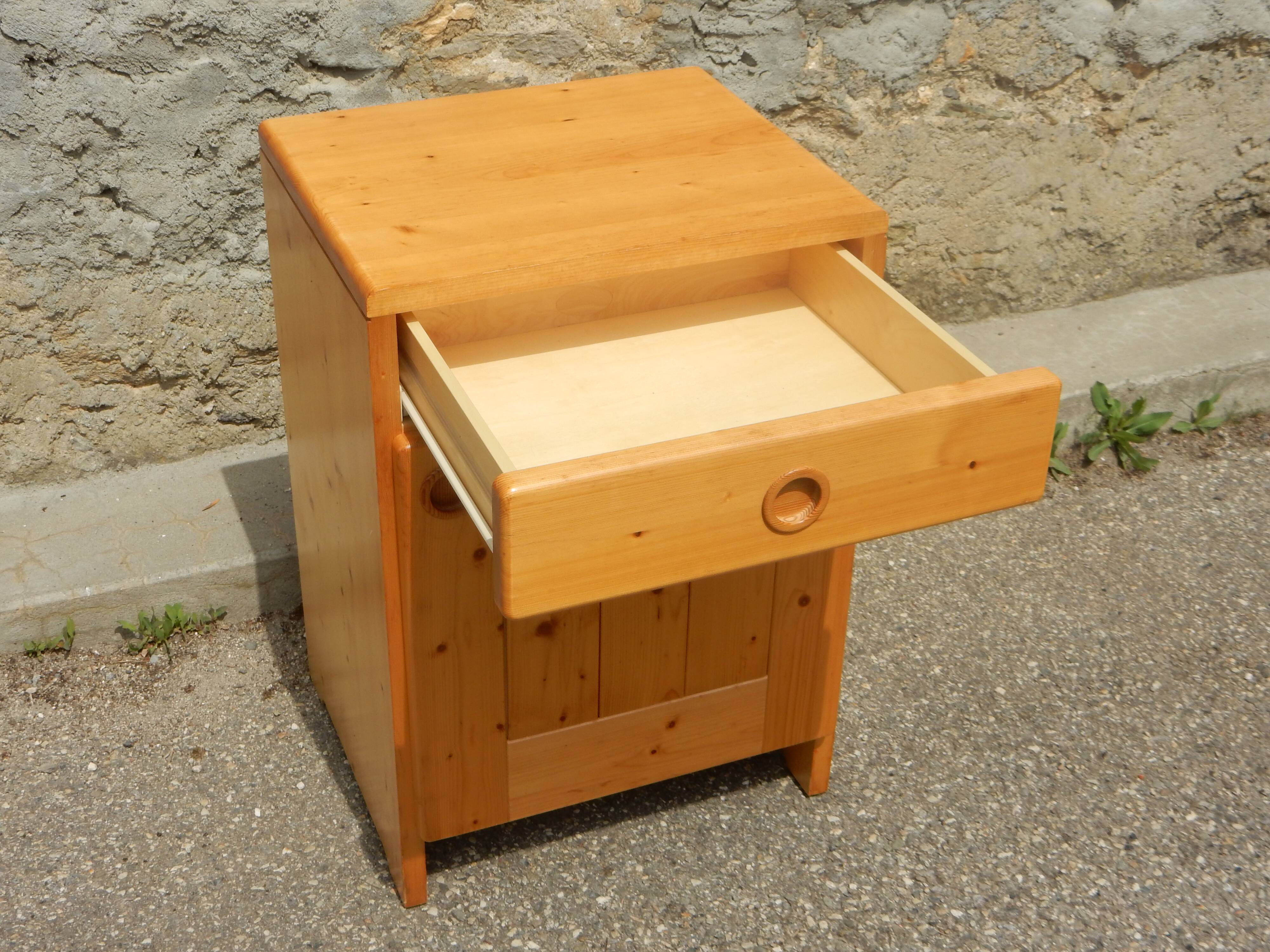 Splendid little pine sideboard / jam cupboard by Charlotte Perriand