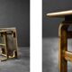 Vintage Rare Mid-Century Scandinavian Modern Brown Oak Coffee Table