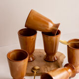 lot of 6 Mazagran terracotta