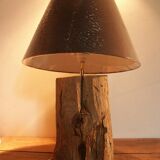 Lamp on old oak beam
