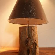 Lampe sur poutre en chêne ancienne