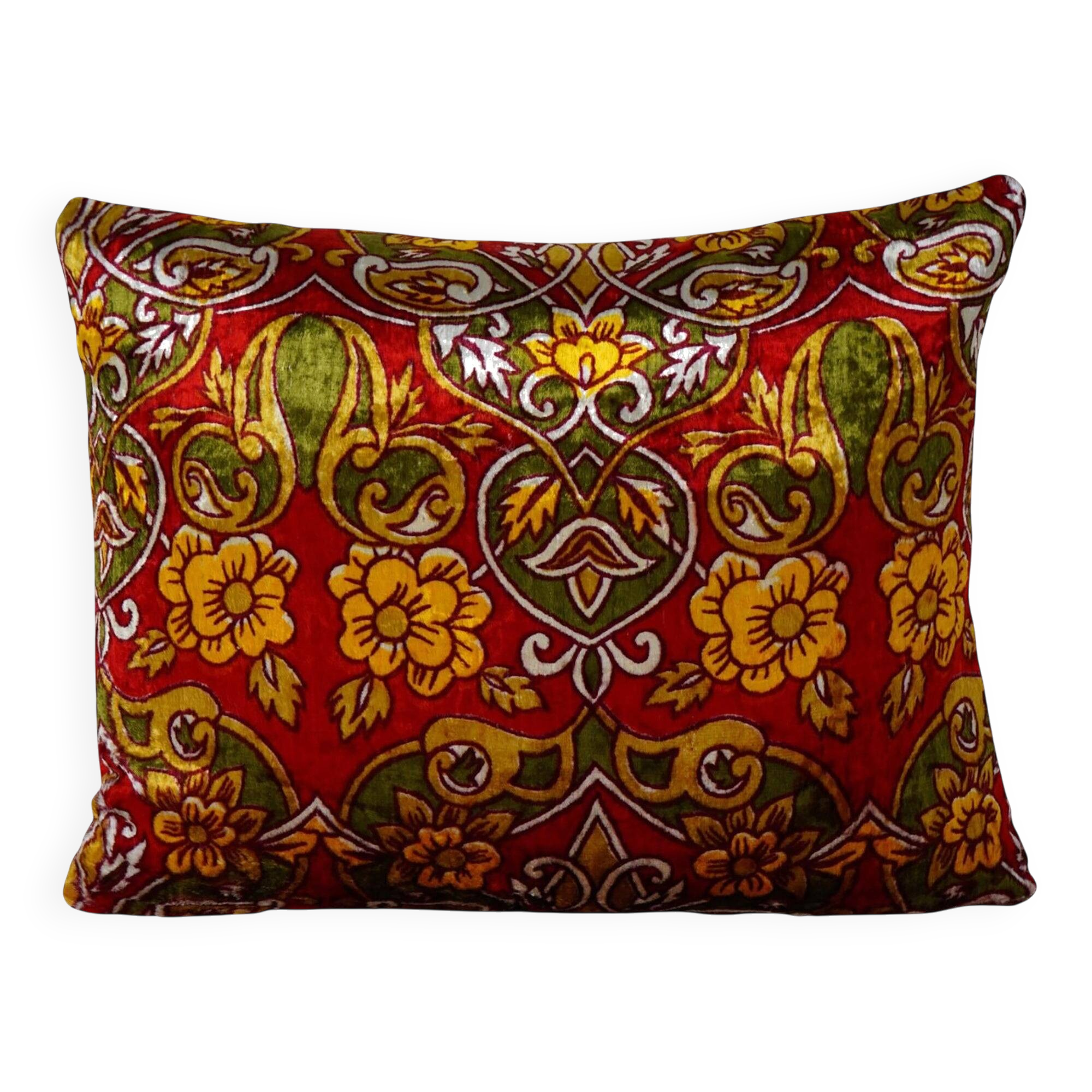 Vintage velvet cushion cover 48x56 cm