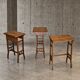 3 x nesting tables / nesting set / arts and crafts / 1950s