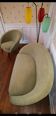 Sofa sofa shell round 2 places grey