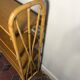 Étagère  sur pieds vintage 1950-60 en rotin clair
