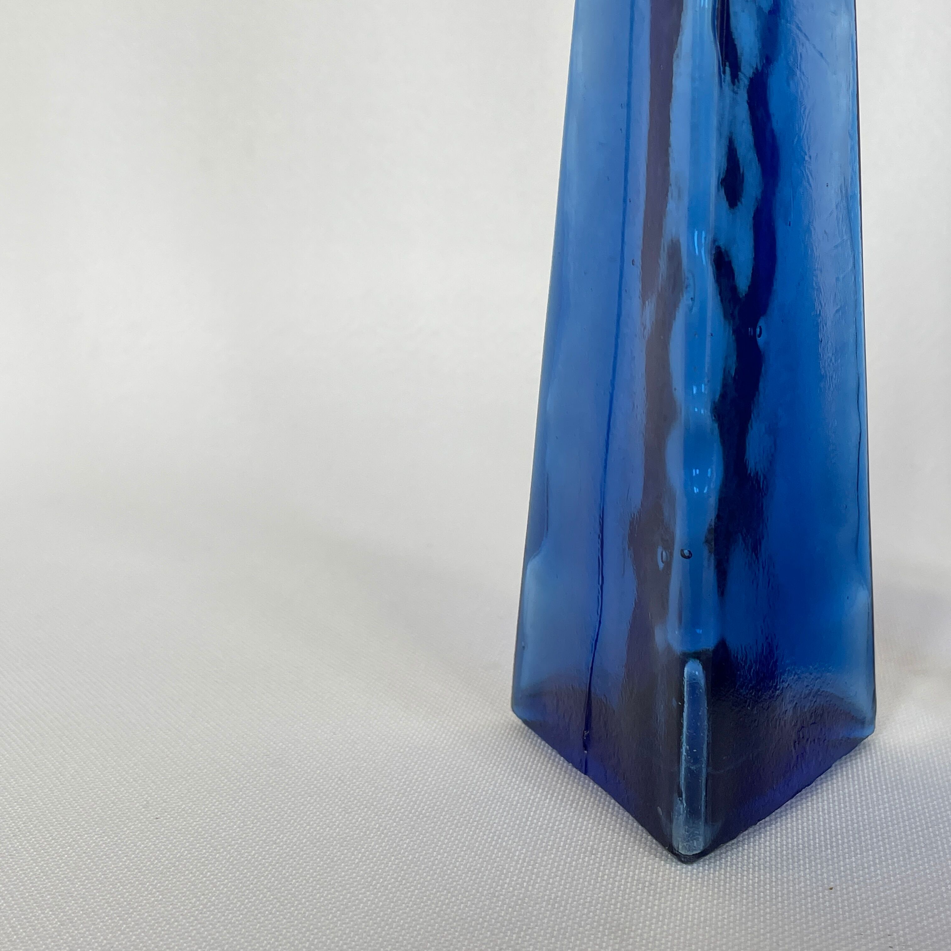 Pair of vintage glass soliflores vase 1970