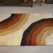 Rug published by Herforder Teppiche, 1970s pop art design.