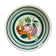Vintage deep plate with vegetable decoration.