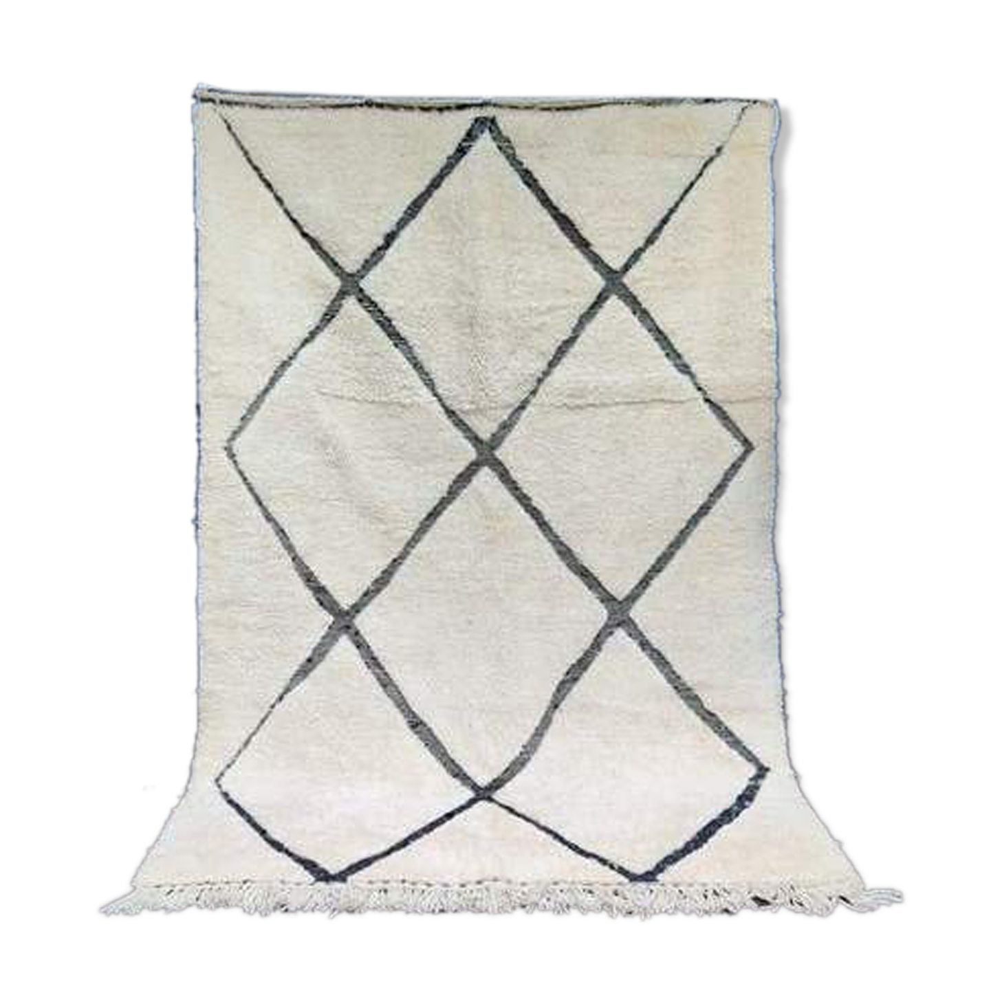 Beni Ouarain Berber rug with engraved patterns 170x255 cm