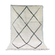 Beni Ouarain Berber rug with engraved patterns 170x255 cm