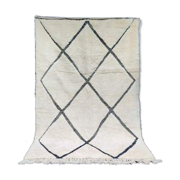 Beni Ouarain Berber rug with engraved patterns 170x255 cm