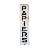 Old enamelled plate