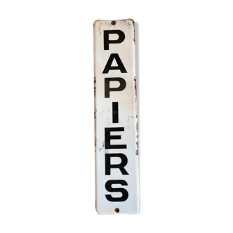 Old enamelled plate