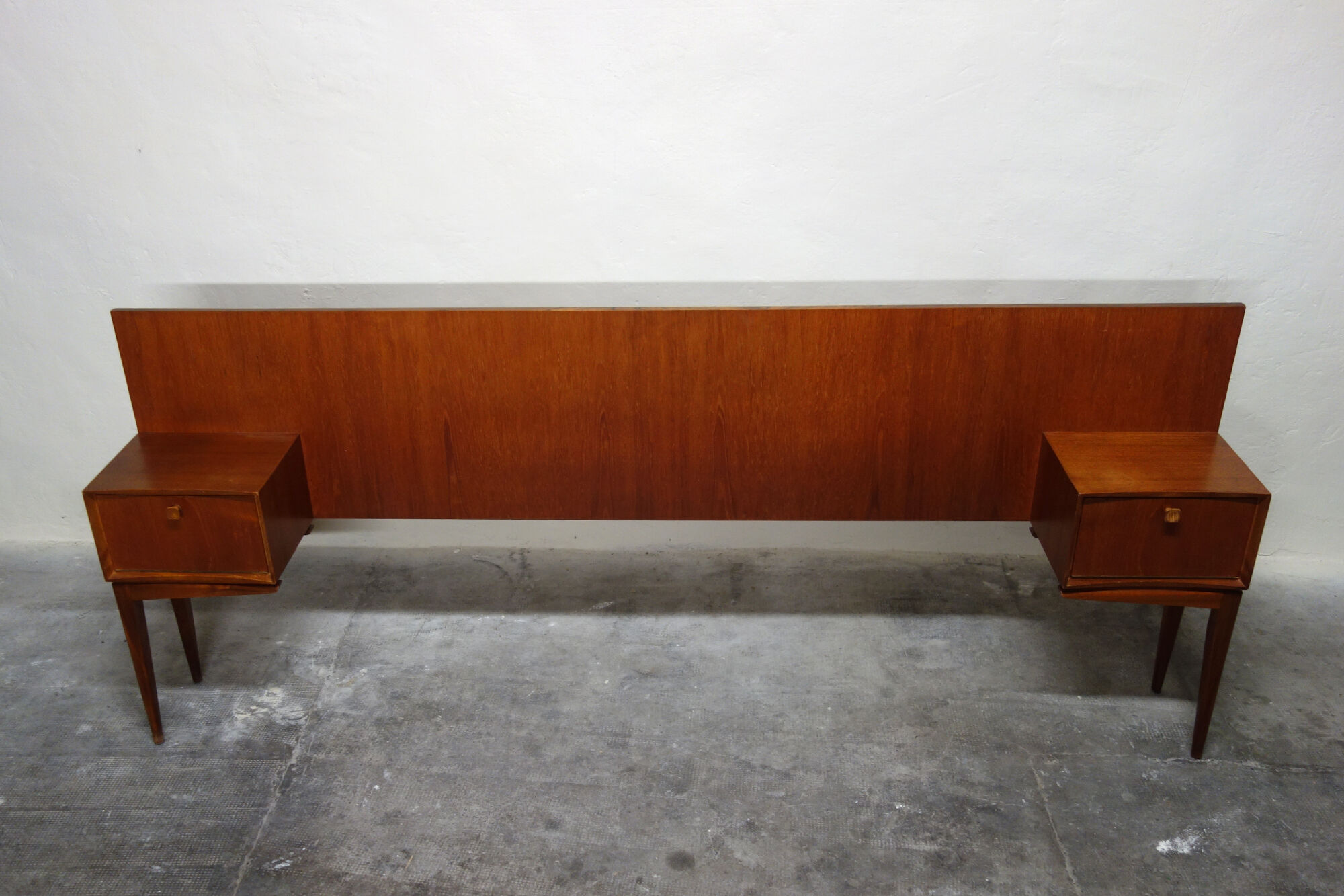 McIntosh vintage teak Scandinavian headboard, 1960