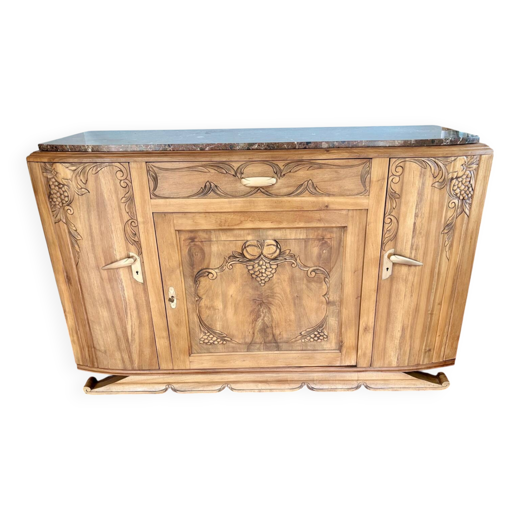 Buffet art déco en chêne massif