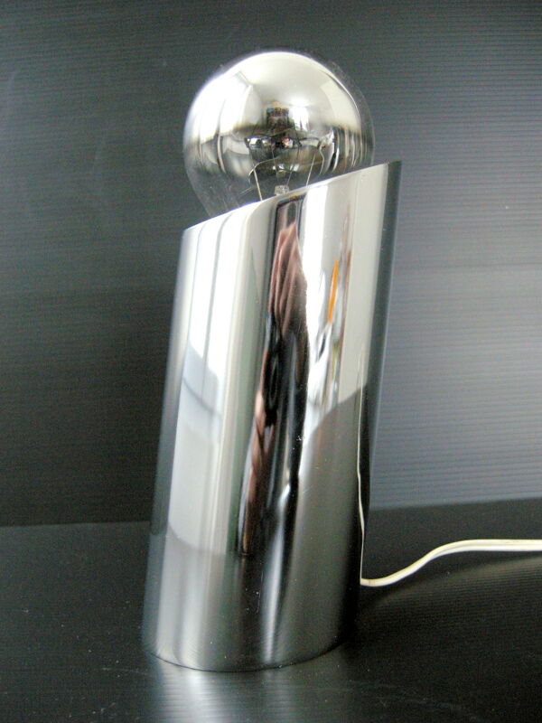 Lampe cylindre incliné vintage 1970 space age