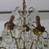 Bronze and Crystal chandelier