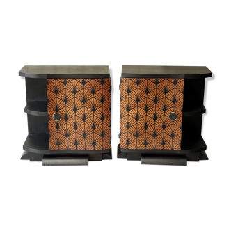 Pair of bedside art deco