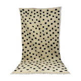 Handmade wool berber rug 276 x 157 cm
