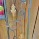Art Deco 1930s wrought iron coat rack and hat stand