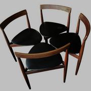 Set of 4 Scandinavian dining chairs by Hans Olsen for Frem Røjle.