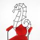 Fauteuil en fer « hippocampe »