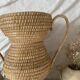 Straw amphora in Burgundy style 35 cm, French wickerwork.