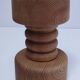 Three Scandinavian wooden candle holders, vintage design