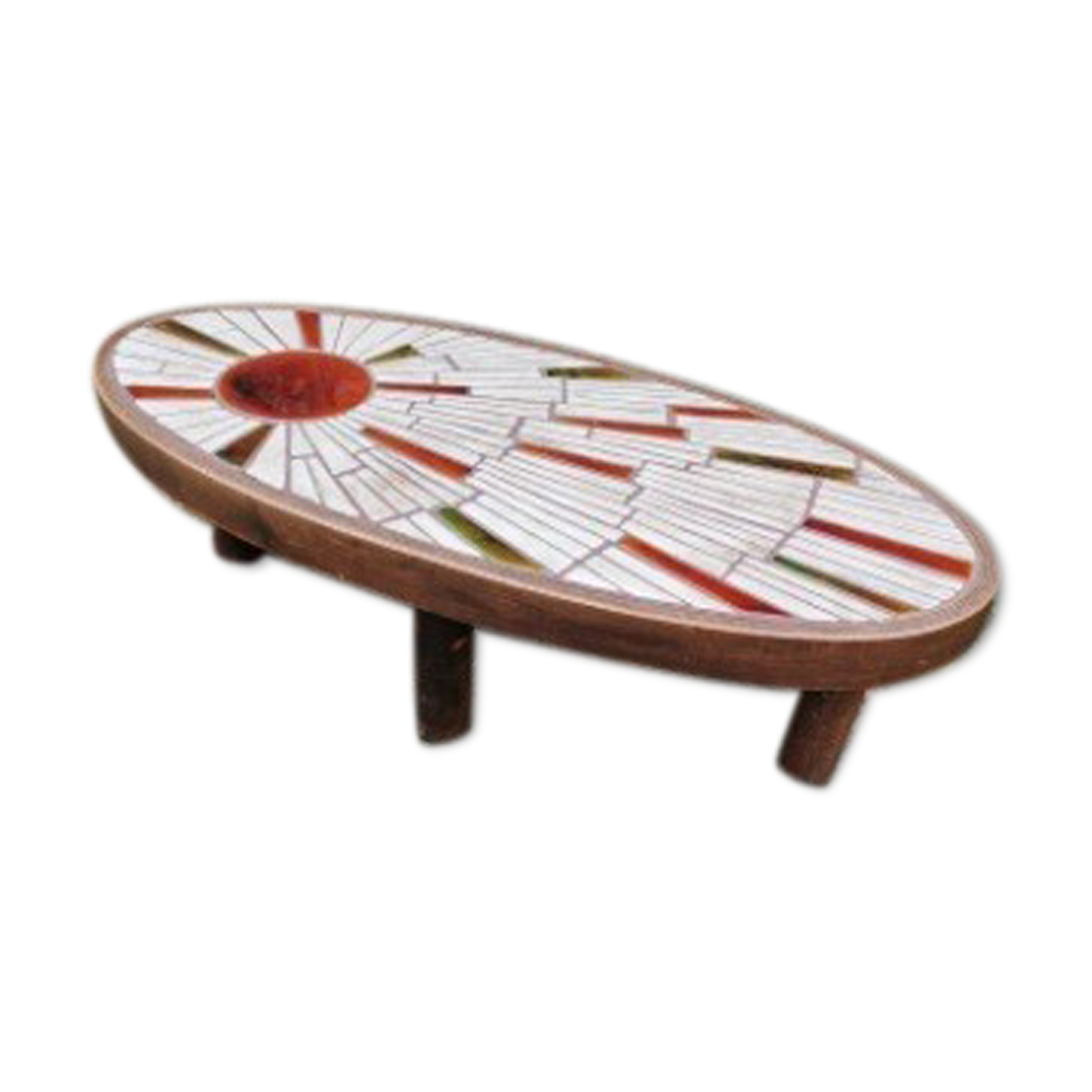 Table basse céramique de Vallauris signé Barrois
