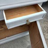 Parisian buffet old gray patina 2 doors 2 drawers