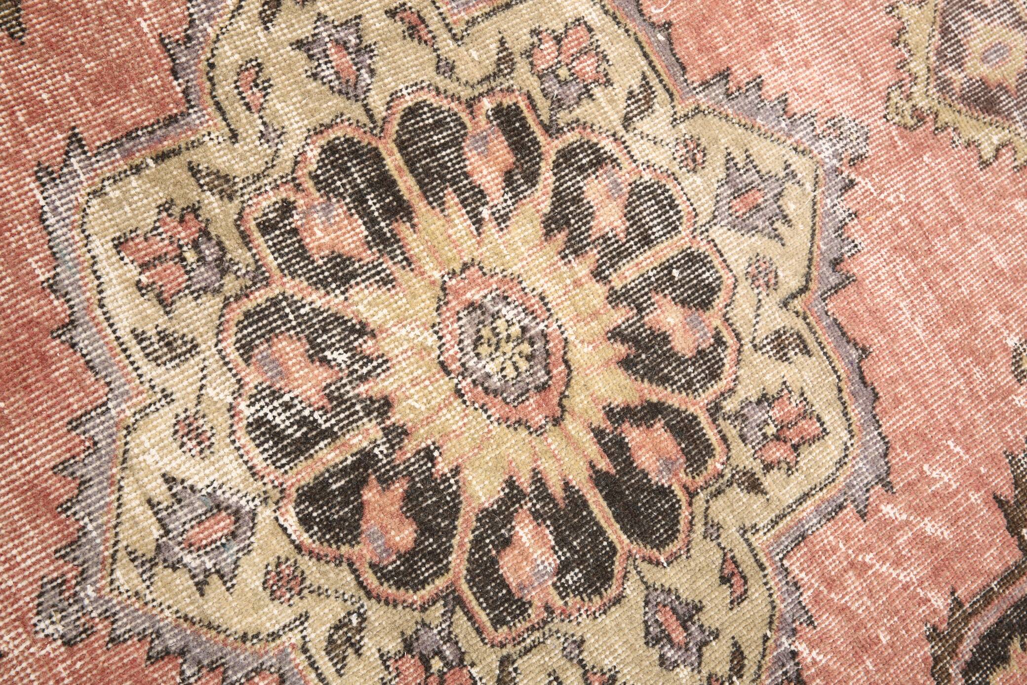 3x13 Pale Red Vintage Runner Rug, 85x388Cm