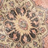 3x13 Pale Red Vintage Runner Rug, 85x388Cm