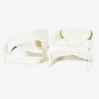 Pair of Model 4801 Armchairs by Joe Colombo for Kartell, 1960s