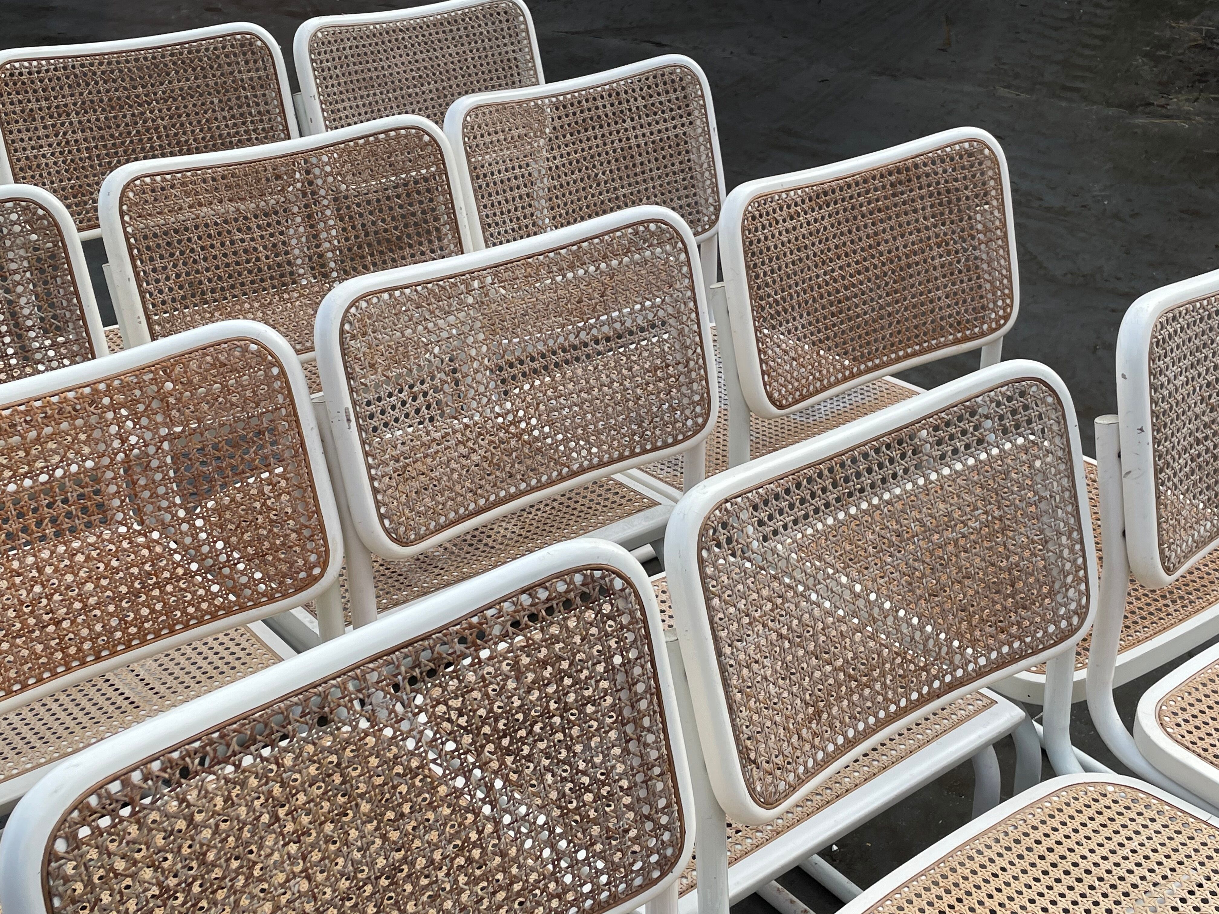 Set of 4 Cesca Model chairs by Marcel Breuer